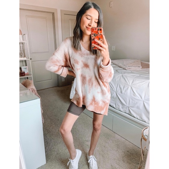 NEW [Aerie] Open Knit Oversized Tie Dye Sweater - Picture 7 of 15